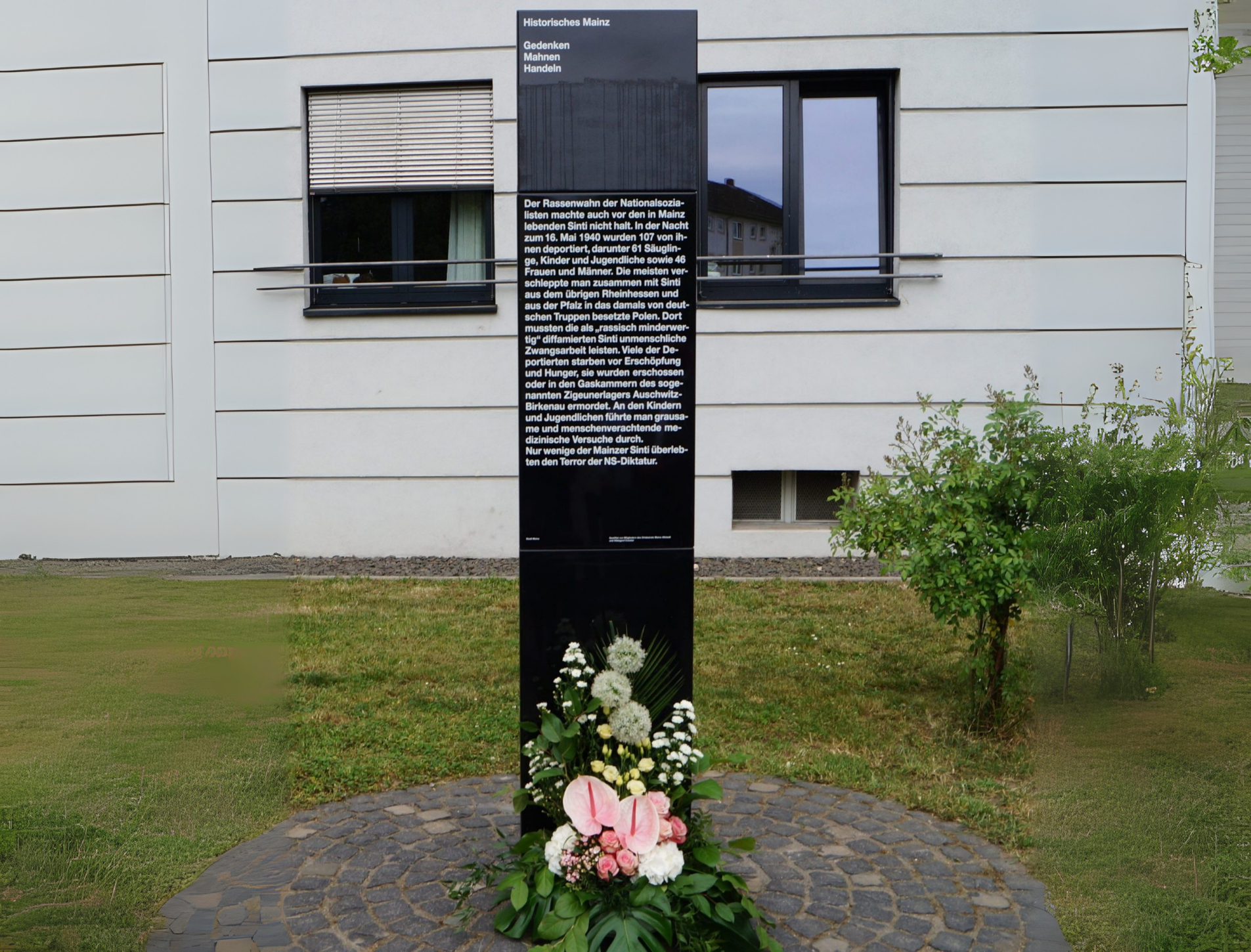Gedenkveranstaltung zum Europäischen Holocaust-Gedenktag für Sinti und Roma am 2. August in Mainz